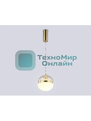 Подвесной светодиодный светильник Ambrella light LH11001 GD/FR золото/белый матовый 20W 3000K D180*200