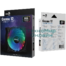 Вентилятор Aerocool/Formula Cosmo 12 черный, 120 мм, 1000 об/мин, 23.9 дБ, 4 pin