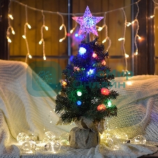 Гирлянда светодиодная Neon-night универсальная с насадками (шарики, снежинки, елочки) 30 LED МУЛЬТИКОЛОР, 4,4 метра с контроллером