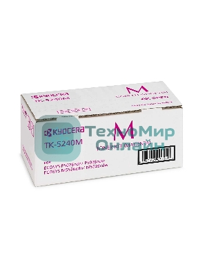 Картридж лазерный Kyocera TK-5240M (1T02R7BNL0) пурпурный для P5026cdn/cdw, M5526cdn/cdw 3000 стр.