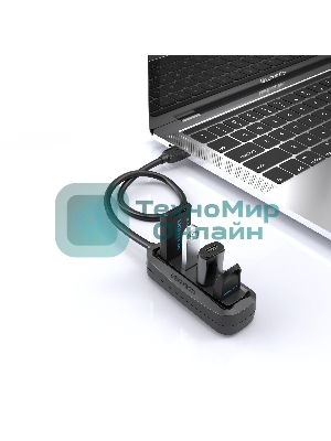 USB-концентратор Vention VAS-J43-B100 (USB 2.0 на 4 порта черный - 1м.)