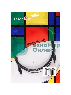 Оптический кабель (Toslink)-M -- >(Toslink)-miniM,2m, Telecom TOC2023-2M