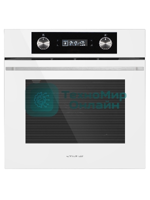 Шкаф духовой электрический Maunfeld AEOH60102W, 60л, дверца с 3 стеклами, белый