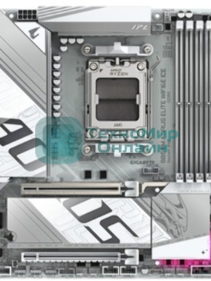 Материнская плата Gigabyte B850M AORUS ELITE WIFI6E ICE, AM5, AMD B850, 4xDDR5, 4xSATA, 2xM.2, 1xPCIe 5.0 x16, 1xPCIe 3.0 x4, 1xDP, 1xHDMI, 1x2.5Gb LAN, Wi-Fi 6E, Bluetooth 5.3, 2xUSB-A 10Gbps (Gen2), 5xUSB-A 5Gbps, 4xUSB-A 2.0, 1xUSB-C 10Gbps (Gen2), 2x3.5 мм, 7.1, mATX