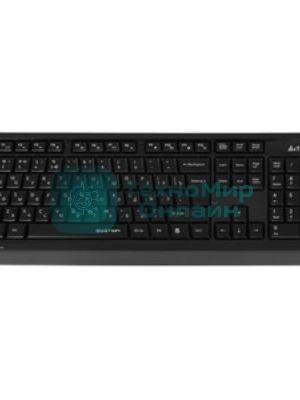 Комплект клавиатура+мышь A4Tech FStyler FGS1035Q беспроводной, USB, 2000 DPI, чёрный/серый
