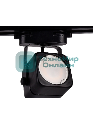 Трековый однофазный светильник со сменной лампой Ambrella light GL5108 BK черный GU10 max 12W