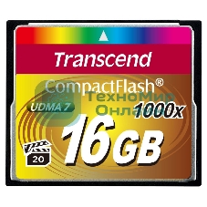 Флеш карта Transcend Ultimate TS16GCF1000/CF (Compact Flash)/16 ГБ/UDMA 7, VPG 65/160 МБ/с