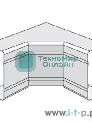 Угол для кабель-канала внутренний неизменяемый 90град. 80х60 NIA DKC 01828