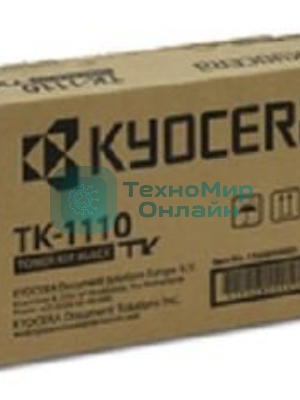 Картридж лазерный Kyocera TK-1110 (1T02M50NX0/1T02M50NX1) черный для FS-1040/FS-1060DN/FS-1020MFP/FS-1025MFP/FS-1120MFP/FS-1125MFP 2500 стр.