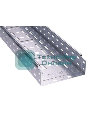 Лоток листовой перфорированный 300х100 L3000 сталь 0.7мм ДКС 35344