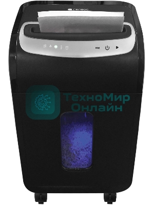 Шредер ГЕЛЕОС УМ35-5, (DIN P-5), фрагмент 1,9х14мм, 24-27 лист (70г/м2), CD/пл.карты/скрепки/скобы, 35 литров 