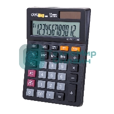 Калькулятор настольный Deli EM01320 черный 12-разр.
