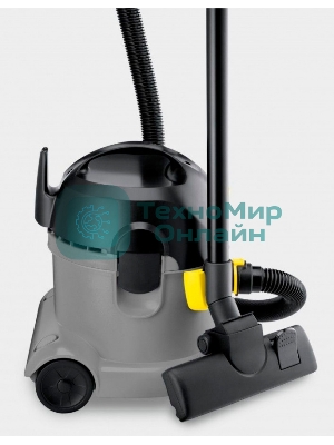 Пылесос Karcher T 14/1 Classic 1600 Вт серый/желтый, 240/1600 Вт, уборка сухая/влажная, пылесборник мешок 14 л