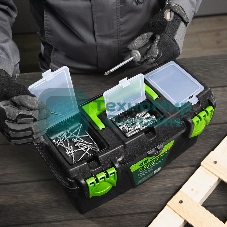 Ящик для инструментов Сибртех 16”, с органайзерами