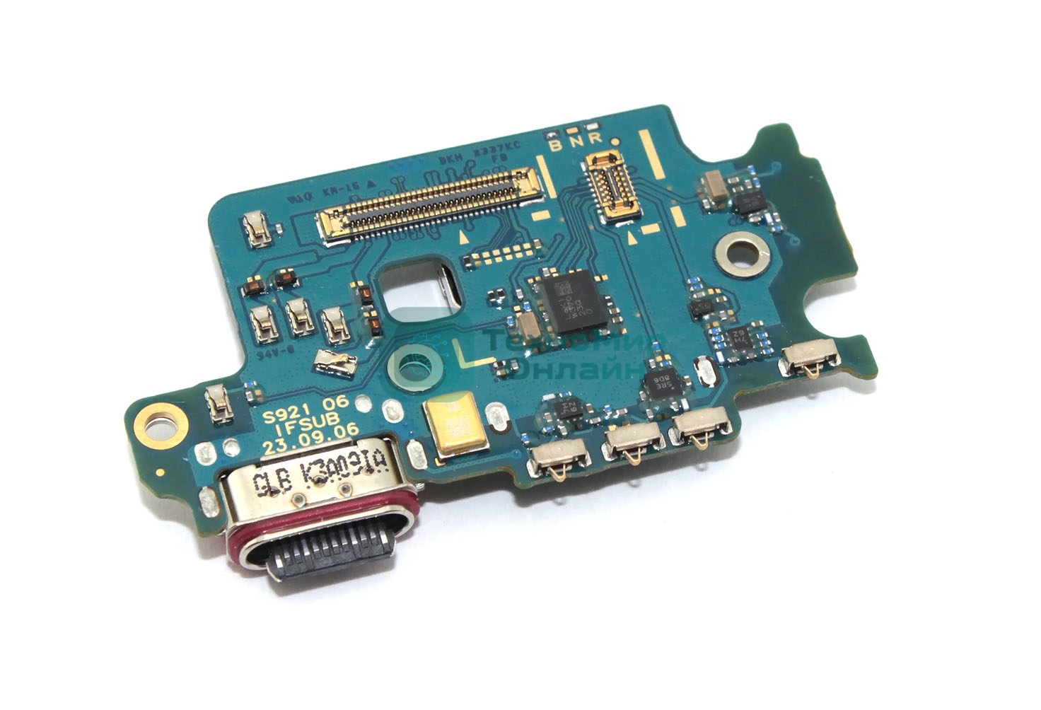 Нижняя плата (шлейф) с разъемом зарядки для Samsung Galaxy S24