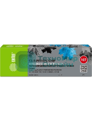 Картридж перезаправляемый струйный Cactus CS-R-PFI107C-CHIP голубой для Canon imageProGRAF iPF670/680/685/770/780/785