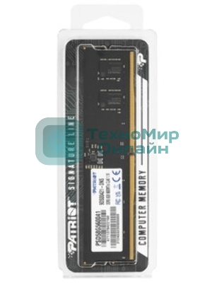 Оперативная память Patriot Signature, DDR5, 8GB (1x8 GB), 5600 MHz, CL46, DIMM