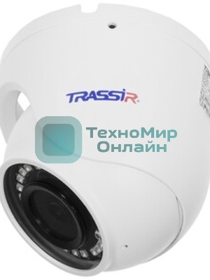 Уличная компактная вандалостойкая 5Мп IP-камера TRASSIR TR-D8151IR2 v2 3.6
