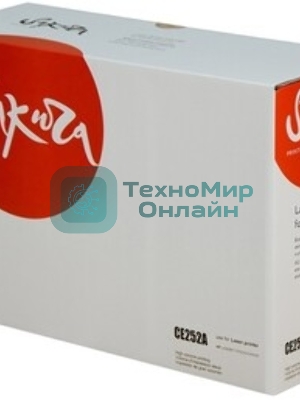 Картридж лазерный Sakura CE252A для HPColor LaserJet CM3530MFP/CM3530fsMFP/CP3525/CP3525n/CP3525dn/CP3525x, желтый, 7000 к.