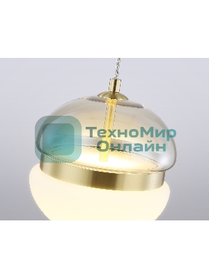 Подвесной светодиодный светильник Ambrella light LH11001 GD/FR золото/белый матовый 20W 3000K D180*200