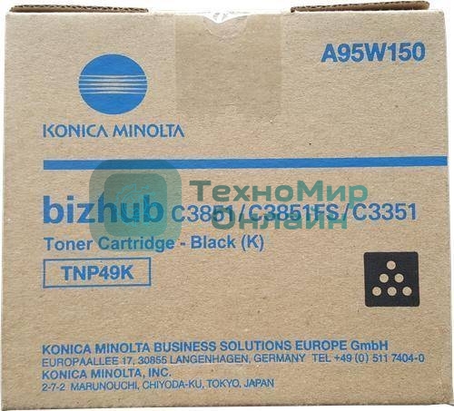 Тонер-картридж Konica-Minolta bizhub C3351/C3851 черный TNP-49K