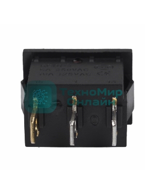 Выключатель клавишный Rexant 24V 15А (3с) ON-OFF красный с подсветкой Mini