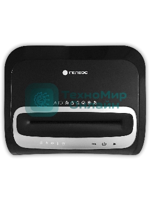 Шредер ГЕЛЕОС УМ35-5, (DIN P-5), фрагмент 1,9х14мм, 24-27 лист (70г/м2), CD/пл.карты/скрепки/скобы, 35 литров 