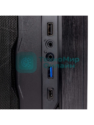 Корпус Hiper Vi7B черный 180W miniITX 1x92mm 2xUSB2.0 1xUSB3.0 audio bott PSU
