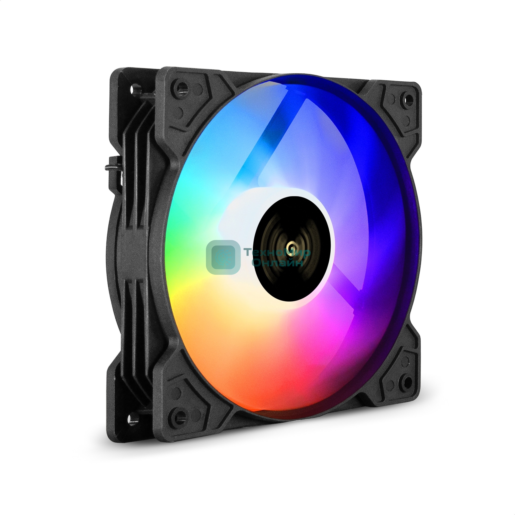 Вентилятор для корпуса ExeGate EX12025H6PMY-PWM.ARGb черный, 120 мм, 1200 об/мин, 33 дБ, 6 pin