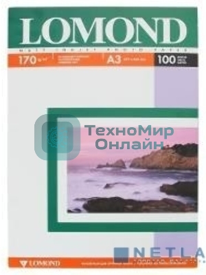 Фотобумага Lomond 0102012 A3/170г/м2/100л./белый матовое/матовое для струйной печати