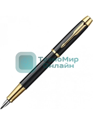Набор ручек Parker IM Core FK221 CW2093216, Black GT, M, сталь нержавеющая, коробка подарочная, перьевая, ручка шариковая