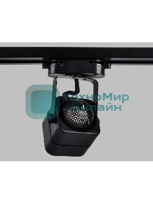 Трековый однофазный светильник со сменной лампой Ambrella light GL5108 BK черный GU10 max 12W