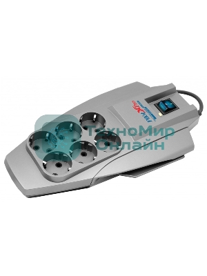 Сетевой фильтр Pilot X-Pro: 6 евророзеток Zero Start биметаллический предохранитель и микропроцессор 10 метров Pilot X-Pro 10M