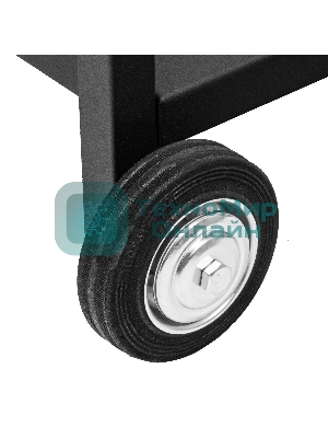 Мангал Palisad Camping сварной на колесах, 662х390х152/805 мм, сталь 2 мм, кочерга в комплекте