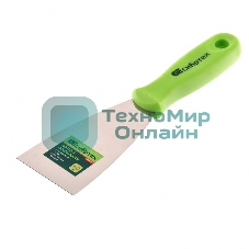 Шпательная лопатка из нержавеющей стали Сибртех, 60 мм, пластмассовая ручка