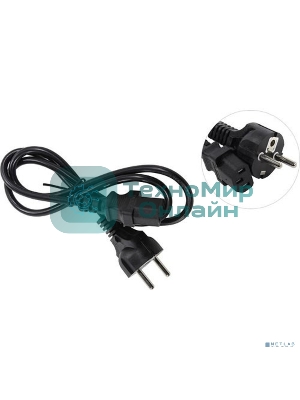 Кабель питания ExeGate Special PC-1S (Евровилка Schuko->С13) 3*0.5, CCA, черный, 1.0м