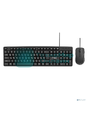 Комплект клавиатура+мышь CBR KB-SET 709 проводной, USB, 1000 DPI, чёрный