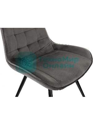 Стул для дома Бюрократ CH-K2_4 комплект 4 шт т.с ерый Holland 18 металл черный на ножках