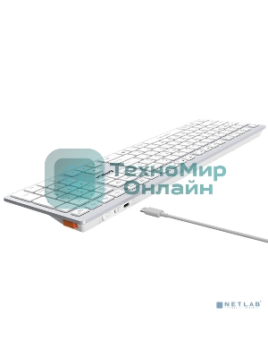 Клавиатура беспроводная A4Tech Fstyler FBX50C, USB, Bluetooth/Радиоканал, белый