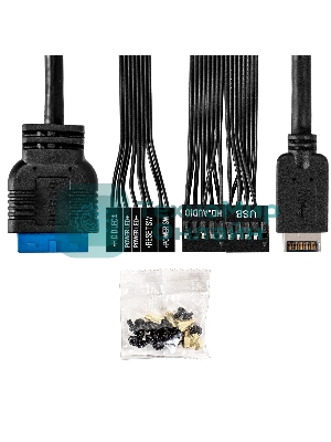 Компьютерный корпус Minitower ExeGate BAA-308UC-AA500 (mATX, БП AA500 с вент. 8см, 1хUSB/1хUSB 3.0/1хTypeC, HD Audio, черный)