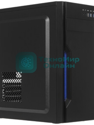 Компьютерный корпус Miditower ExeGate XP-333U Black, ATX, (XP400, Black,120мм), 1*USB/2*USB 3.0, Audio