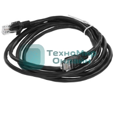 Патч-корд медный UTP Cablexpert PP10-2M/BK cat.5e, 2м, литой, многожильный, черный
