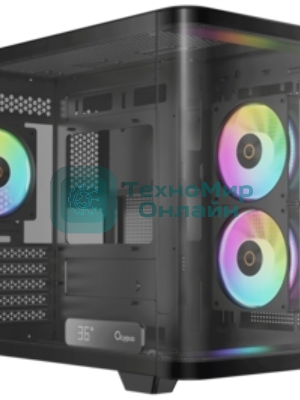 Компьютерный корпус Ocypus Iota C50 BK Curve ARGB Digital mATX без БП (Iota-C50-BKD300CD-GL)
