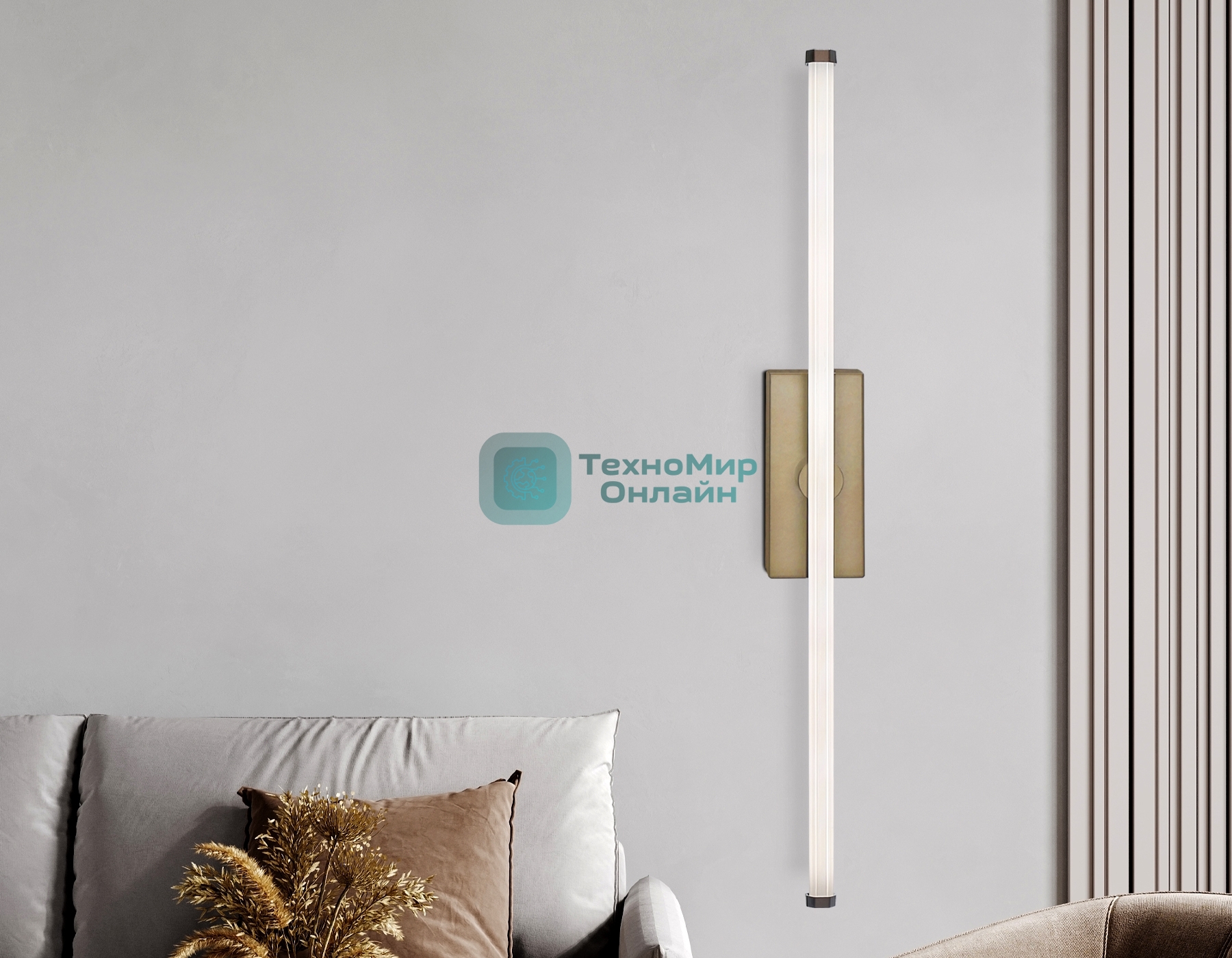 Настенный светодиодный светильник Ambrella light FL6113 CF кофе 9W 3000K-6400K 410*45*080