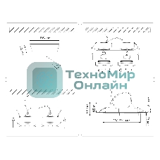 Светильник Ambrella light TN30712/2 BK черный GU5.3/2 182*92*36