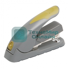 Степлер настольный Kw-Trio 5618GR/GREEN Soft-Touch 24/6 24/8 26/6 26/8 (40 листов) снижение усилия, серый/зеленый 100 скоб