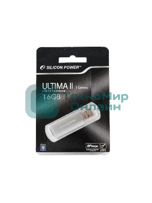 Флешка USB 16Gb Ultima II-I Series SP016GbUF2M01V1S USB 2.0 серебристый
