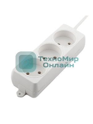 Удлинитель Гарнизон EL-E3-W-3, 3 розетки допустимый ток 6А, длина 3м.