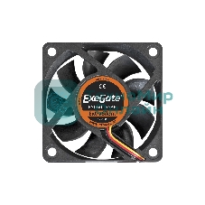Вентилятор для корпуса ExeGate ExtraSilent ES06015S3P черный, 60 мм, 2500 об/мин, 17 дБ, 3 pin