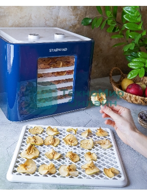 Сушка для фруктов и овощей Starwind SFD6431 6под. 400Вт синий